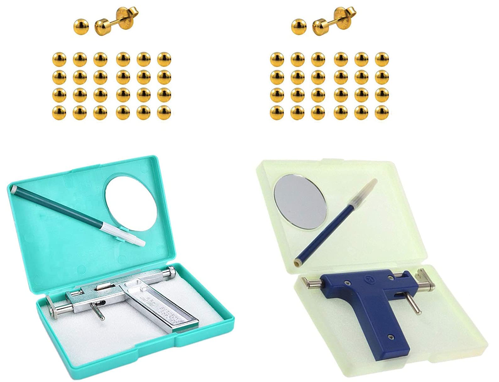 Thermo Ear Piercing Gun Set of 2 Including 24 Pairs of Ear Studs (B096PFPSBP) Amazon Price History, Amazon Price Tracker