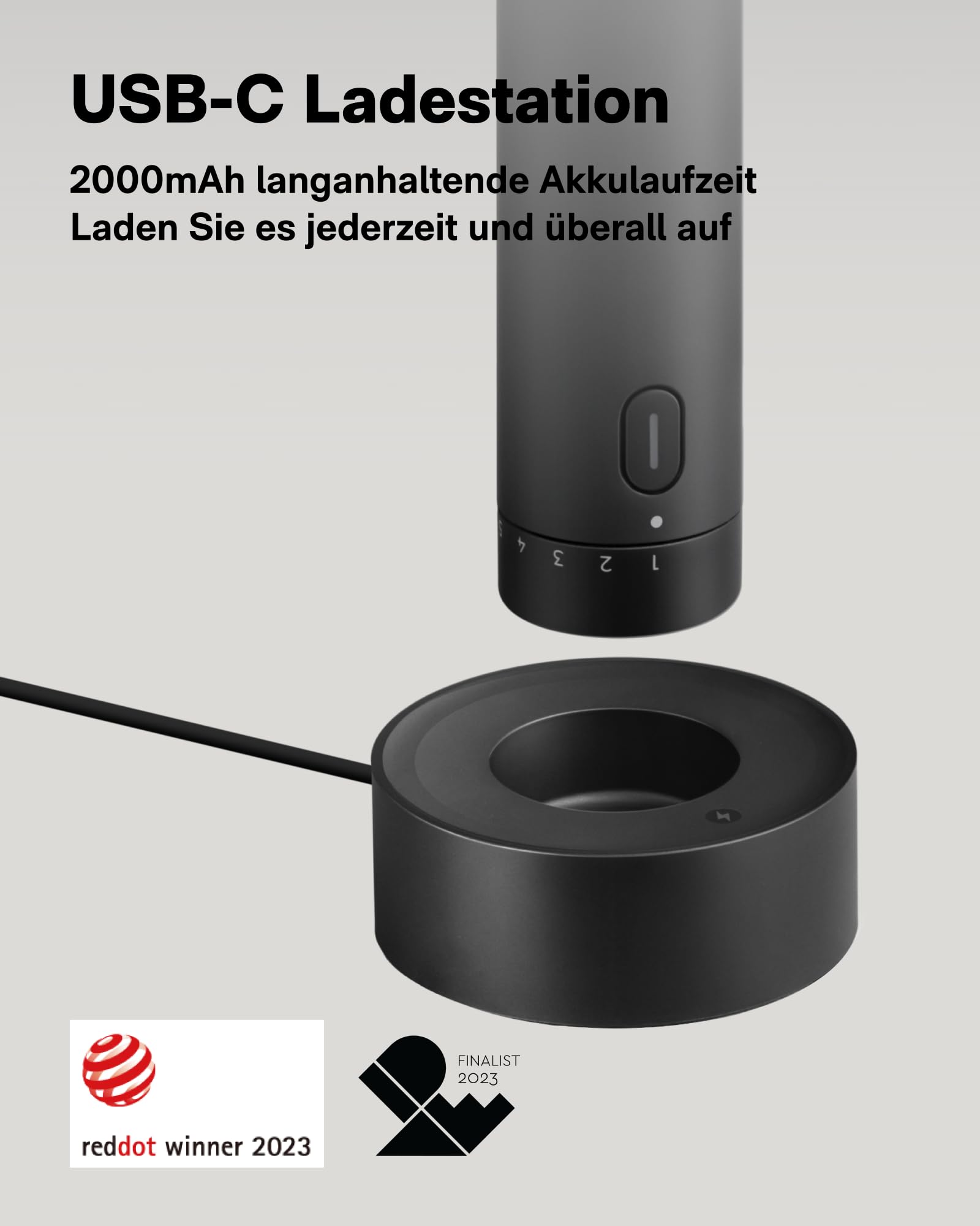 HOTO Akku Multifunktionswerkzeug 4V, 35 Drehwerkzeug Zubehörset, 2000mAh Rotationswerkzeug 5 Gang, Drehzahl 5000-25000 U/min, Typ-C, LED Ringlicht Schnitzen/Gravieren/Schleifen/Schneiden/Polieren