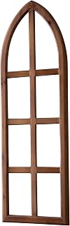 Sintosin Rustic Arch Window Frame 12x36 Inch Farmhouse Wall Decor - Handmade Distressed Wood Hanging Art for Bedroom Living Room