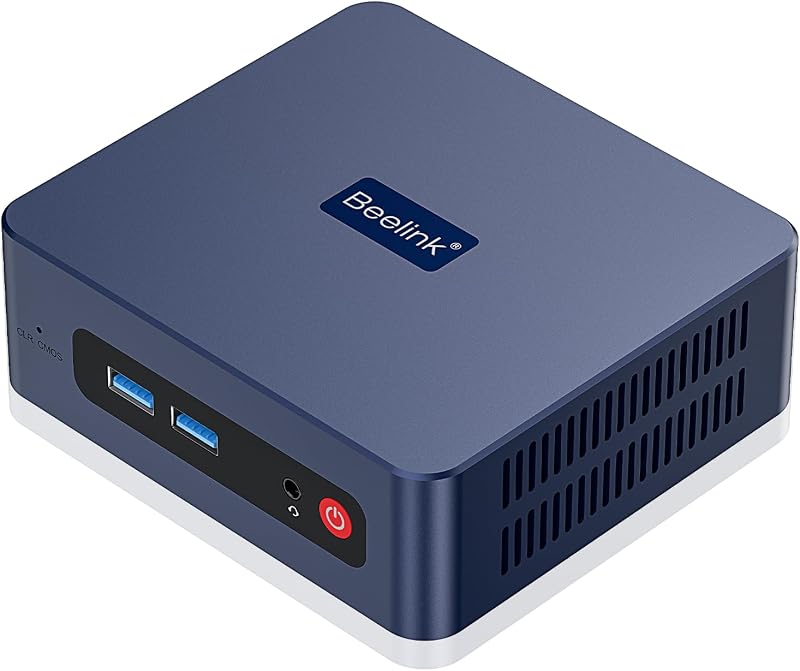 Beelink SER3 Mini PC, AMD Ryzen 3 3200U (up to 3.5GHz), 8GB DDR4 256GB PCIe3.0 SSD, Radeon Vega 3 Graphics,1000Mbps LAN, Dual HDMI 4K Display