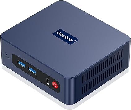 Beelink SER3 Mini PC, AMD Ryzen 3 3200U up to 3.5GHz, 8GB DDR4 256GB PCIe3.0 SSD, Radeon Vega 3 Graphics,1000Mbps LAN, Dual HDMI 4K Display
