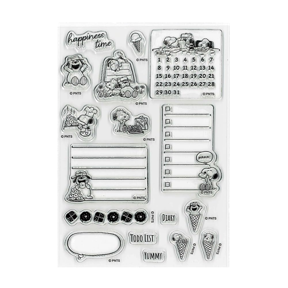 こっこズさま Kodomo no Kao 2209-006 Snoopy and Brothers Clear Stamp : Amazon.sg