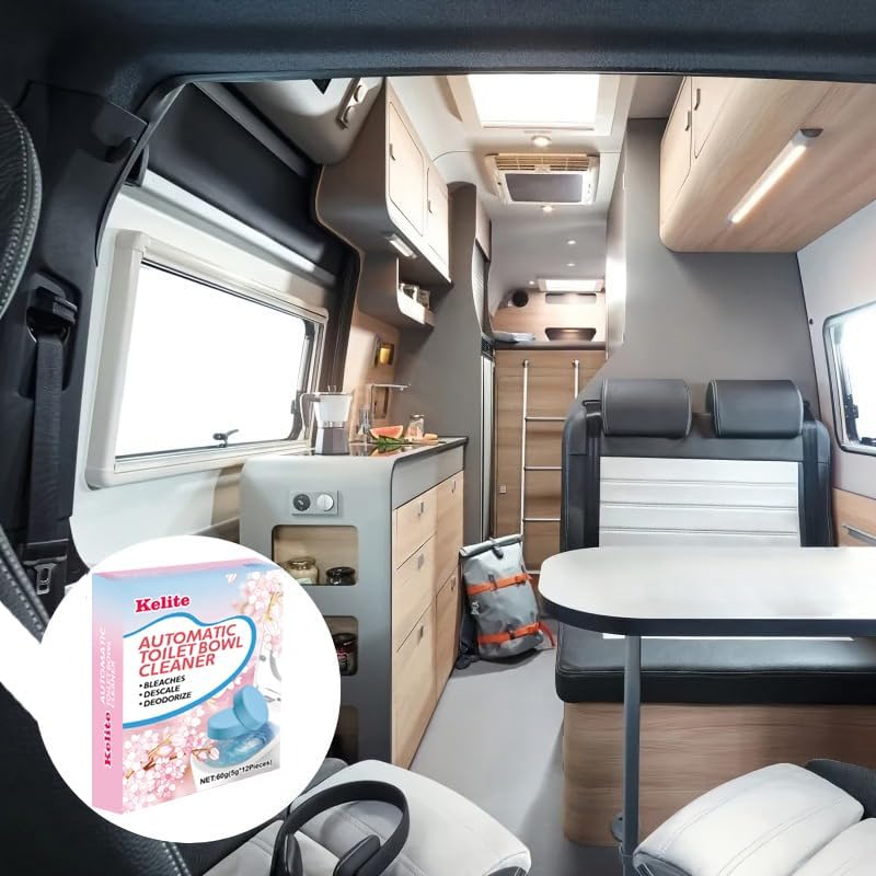 Miniatura 2 de KELITE Limpiadores de inodoros Paquete de 12, limpiador de inodoro doméstico, limpiadores automáticos de inodoro Limpiadores de tanque de inodoro