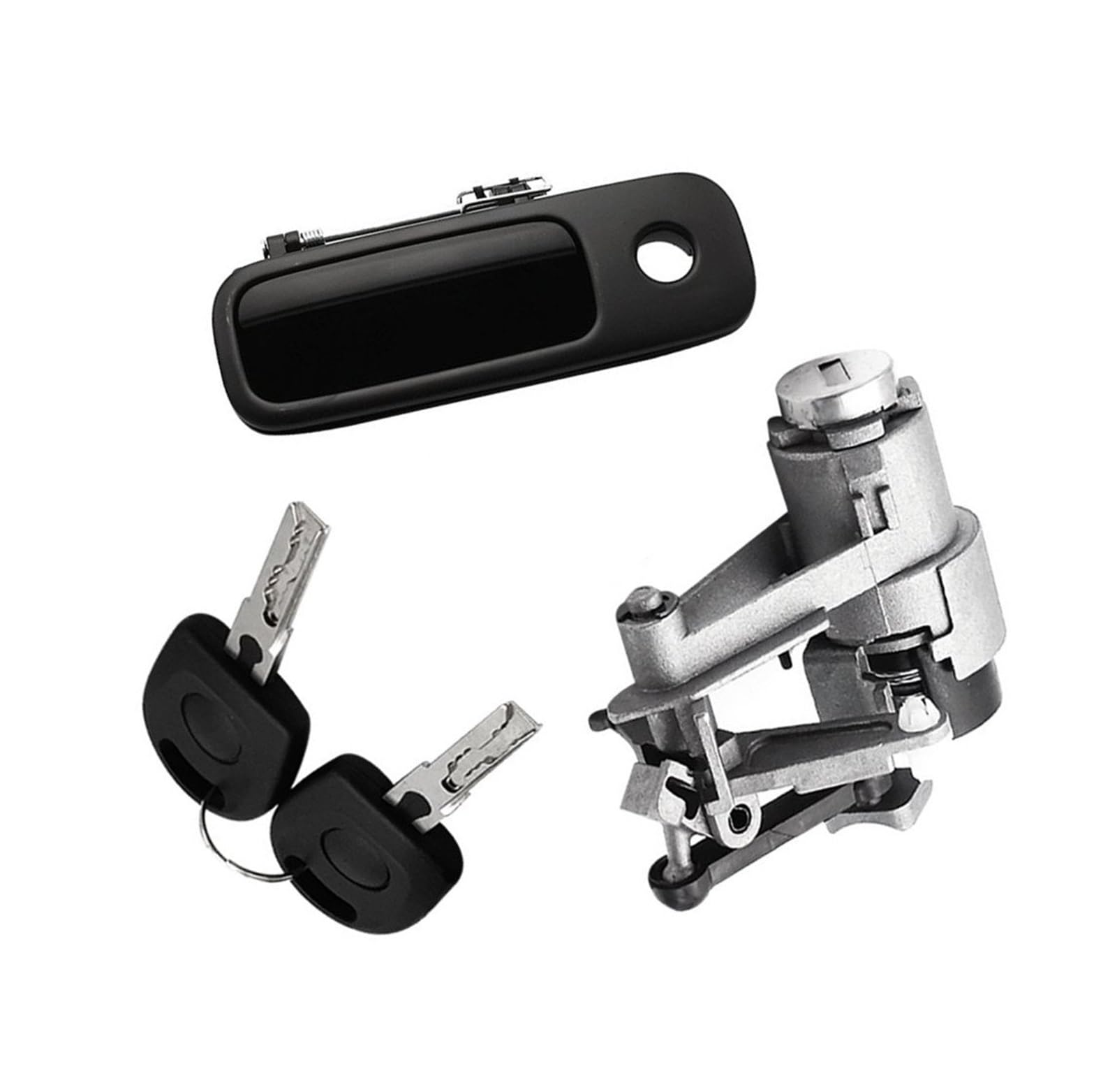 CHEFRU Trunk lid Handle Compatible with Seat for Alhambra 1996-2007 2008 2009 2010 for Arosa 1J6827297G 1J6827565B Rear Outer Door Tailgate Handle Lock 2 Keys