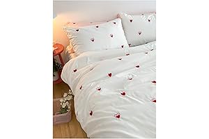 QWINEE Heart Duvet Cover Set: Adorn Your Bedroom with Love
