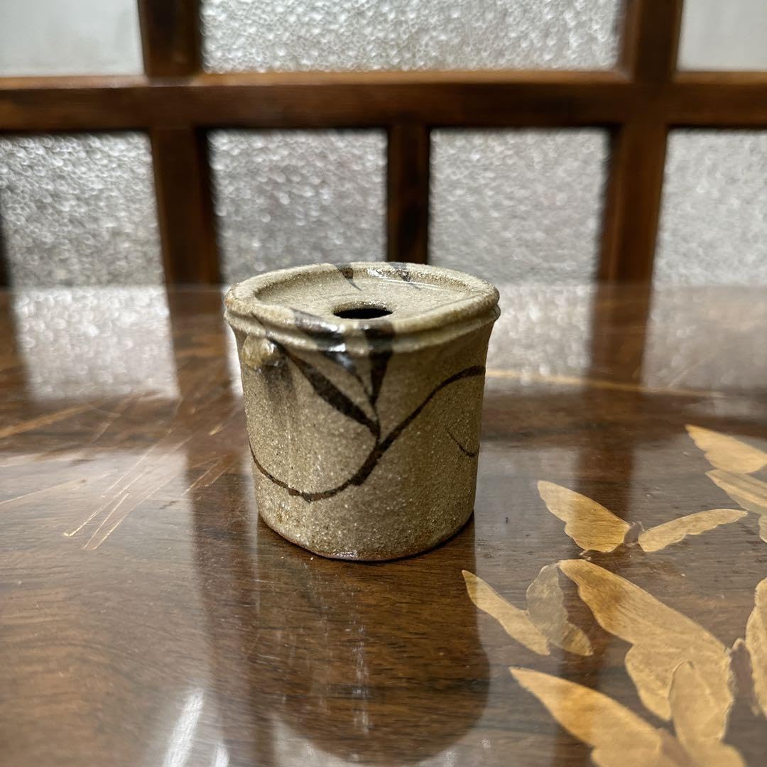 Amazon｜唐津焼 中里重利 絵唐津 蓋置 竹節形 共箱 品｜箸置き