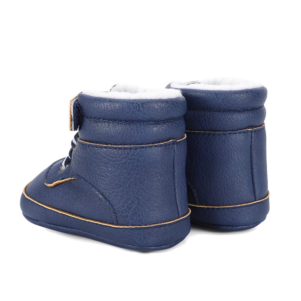 LACOFIA Bottes Hiver Bébé Garçon Chaussures Premier Pas Bébé Bottines de Neige Antidérapantes pour Bébé