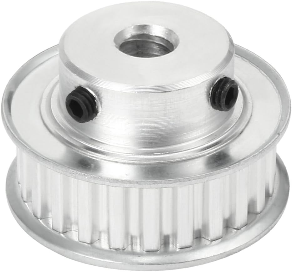 uxcell Aluminum 24 Teeth 10mm Bore 5.08mm Timing Belt Pulley for 10mm Belt