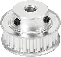 Vista 2 de uxcell Aluminio 24 dientes 0.250 in diámetro 0.200 in polea de correa dentada para correa de 0.394 in