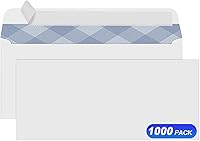 Vista 8 de Sobres de seguridad PANDRI 750#10, sobres autosellables sin ventanas, patrón de tinte de seguridad para correo empresarial seguro, facturas