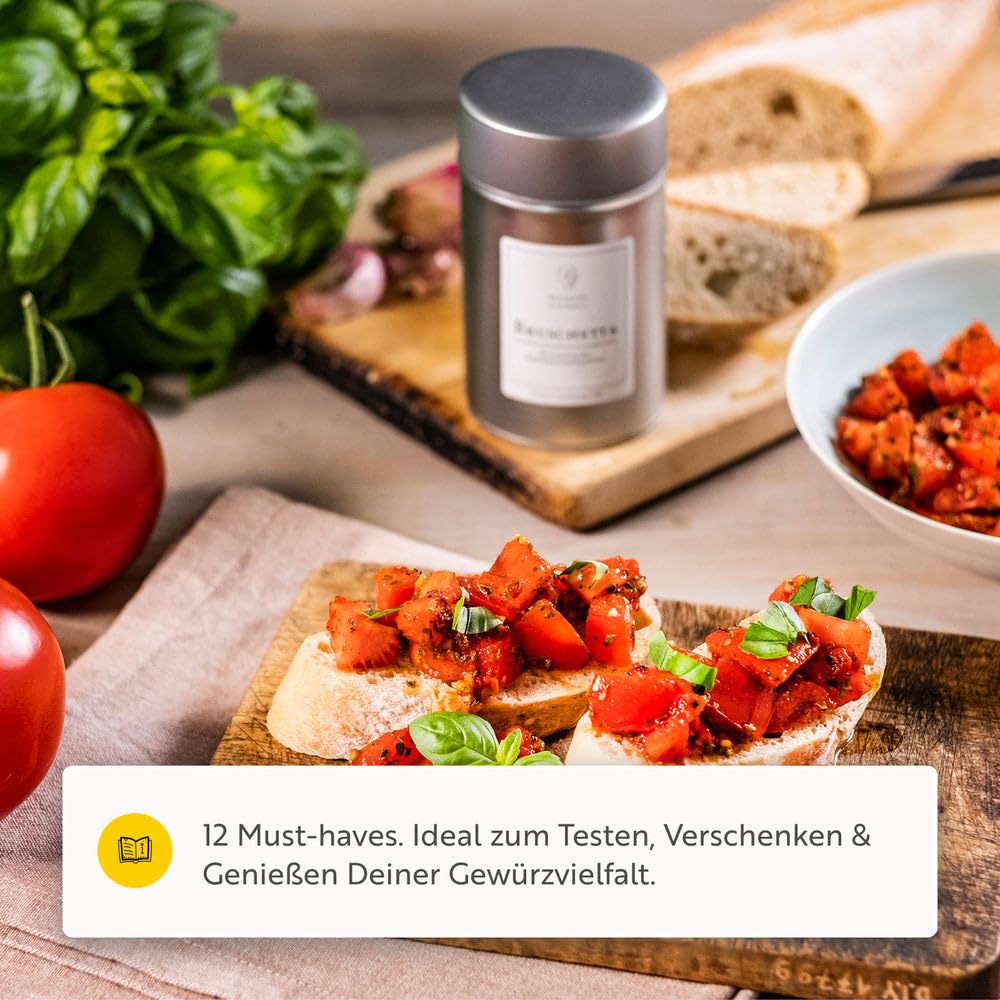 Boomers Gewürzset – Best of Boomers 12er Set mit Gourmet-Gewürzen inkl. Streueinsätzen – Gewürzset zum Kochen, Grillen & Verfeinern – Geschenk für Hobbyköche & Genießer