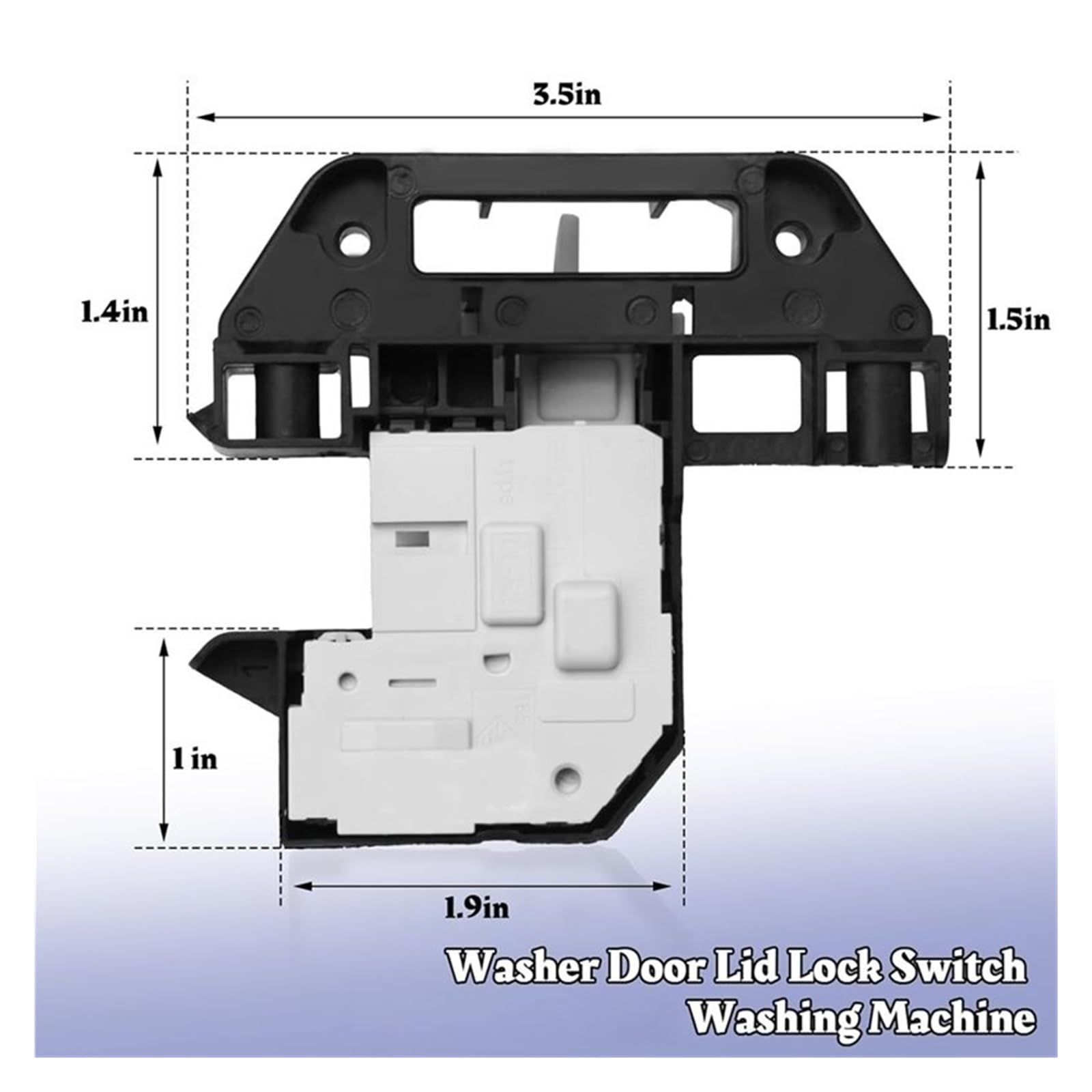 Reemplazo Del Interruptor De Bloqueo De La Tapa De La Puerta De La Lavadora, Compatible Con GE, Compatible Con Kenmore, WH44X10288 PS3496878 EA3496878 AH3496878 Piezas De Lavadora