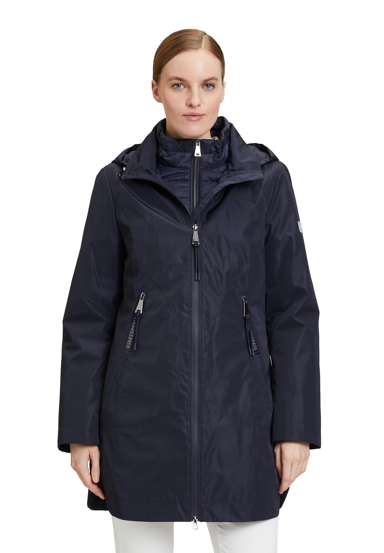 Betty Barclay Women's 7607/2903 Cotton Jacket, darkblue, 12