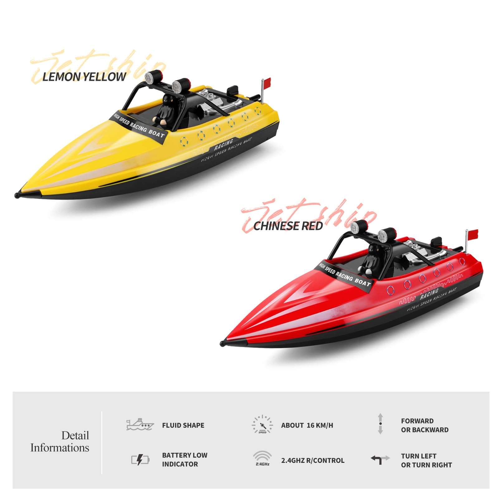 Amazon.co.jp: HUIOP RCボート、WL917 RCボート 2.4GHzボート RC
