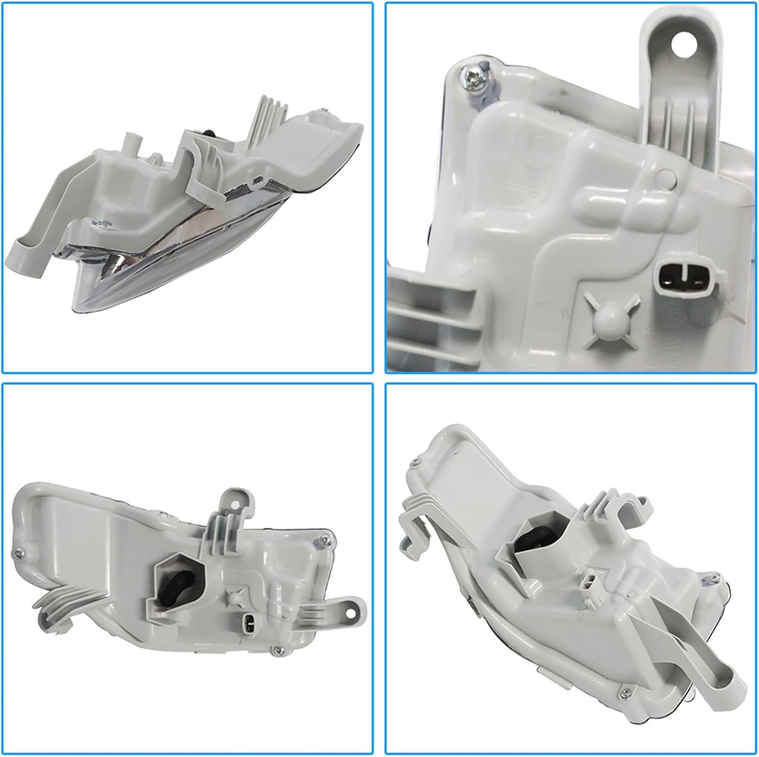 WFLNHB Left and Right Fog Lights Replacement for Corolla L LE XLE 2017-2019 Daytime Running Lamps Fog Driving Lights with Switch Bezel Wires