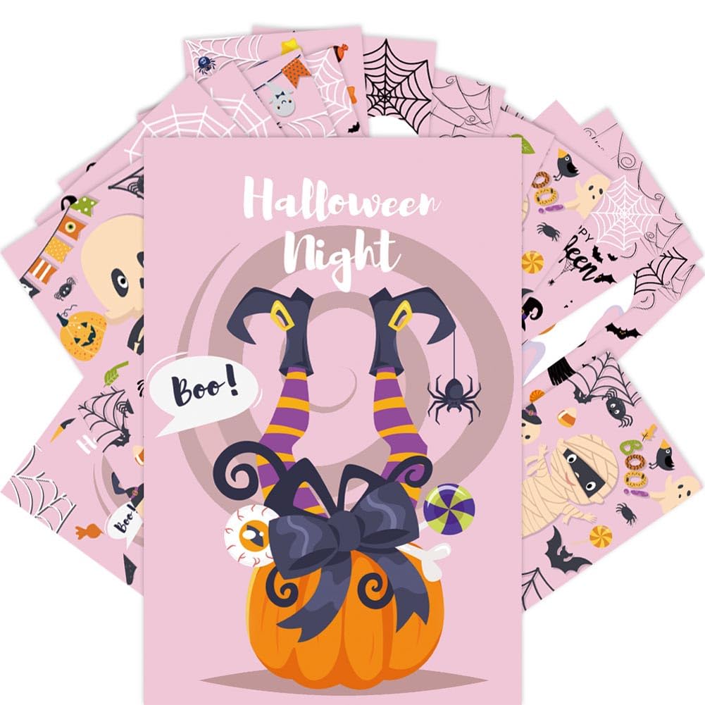 Halloween Greeting Card, 12pcs Halloween card postcard Halloween Greeting Cards, Halloween Party Celebration Supplies - Image 2