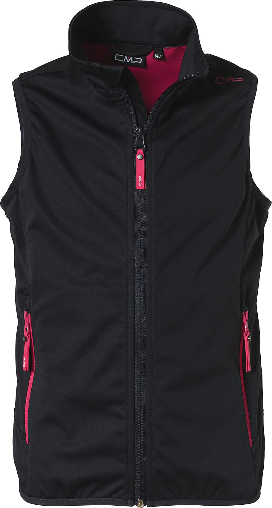 CMP Gilet Girls Softshell, Antracite-Fragola, EU 140