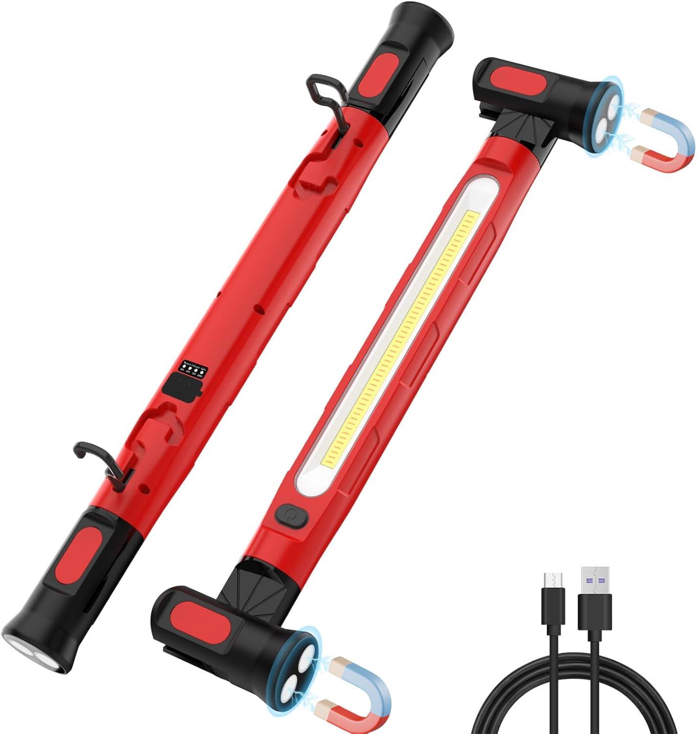 ERAY Under Hood Work Light Bar, 6000mAh /3000LM Rechargeable Inspection Lamp for Mechanic, IP55 Waterproof Magnetic LED Work Light Bar for Mechanics Car Repairing Inspection Garage Workshop Emergency