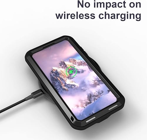 Miniatura 3 de LOVE MEI Funda para Samsung Galaxy S23 5G con protector de pantalla de vidrio templado, a prueba de golpes, a prueba de arañazos, híbrida de metal y