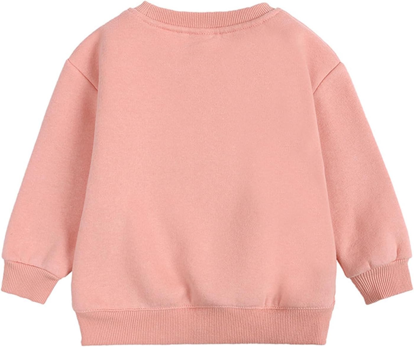Mud Kingdom Girls Boys Fleece Sweatshirt Pullover Solid Color brushed Crewneck - Image 3