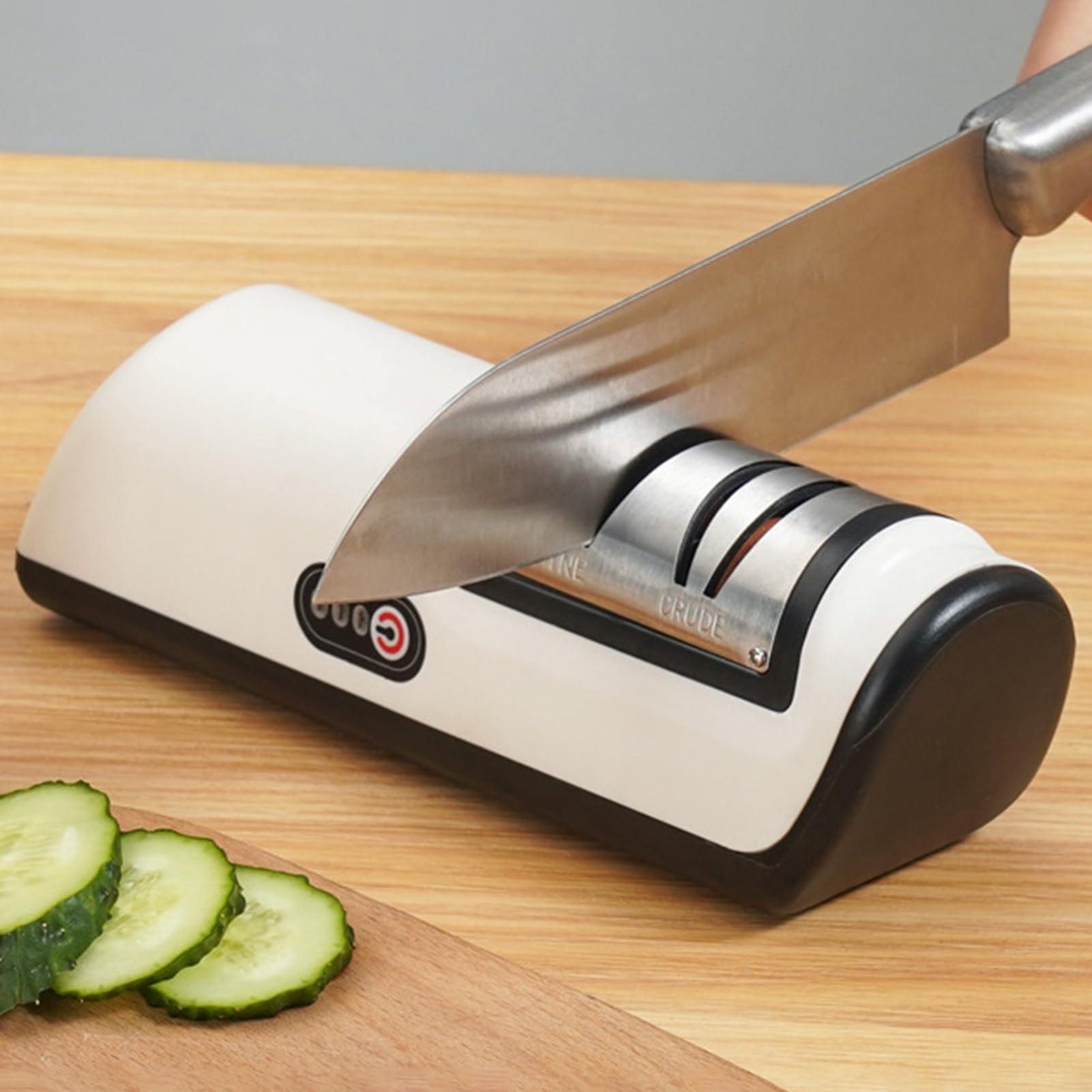 Afilador Eléctrico Para Cuchillas De Corte,Piedra Afiladora De Tijeras En 3 Etapas - Afilador De Cuchillas Eléctrico Con Carga USB Automática - Para Afilar Navajas Cocina Trabajo Jardín Adultos Mayore