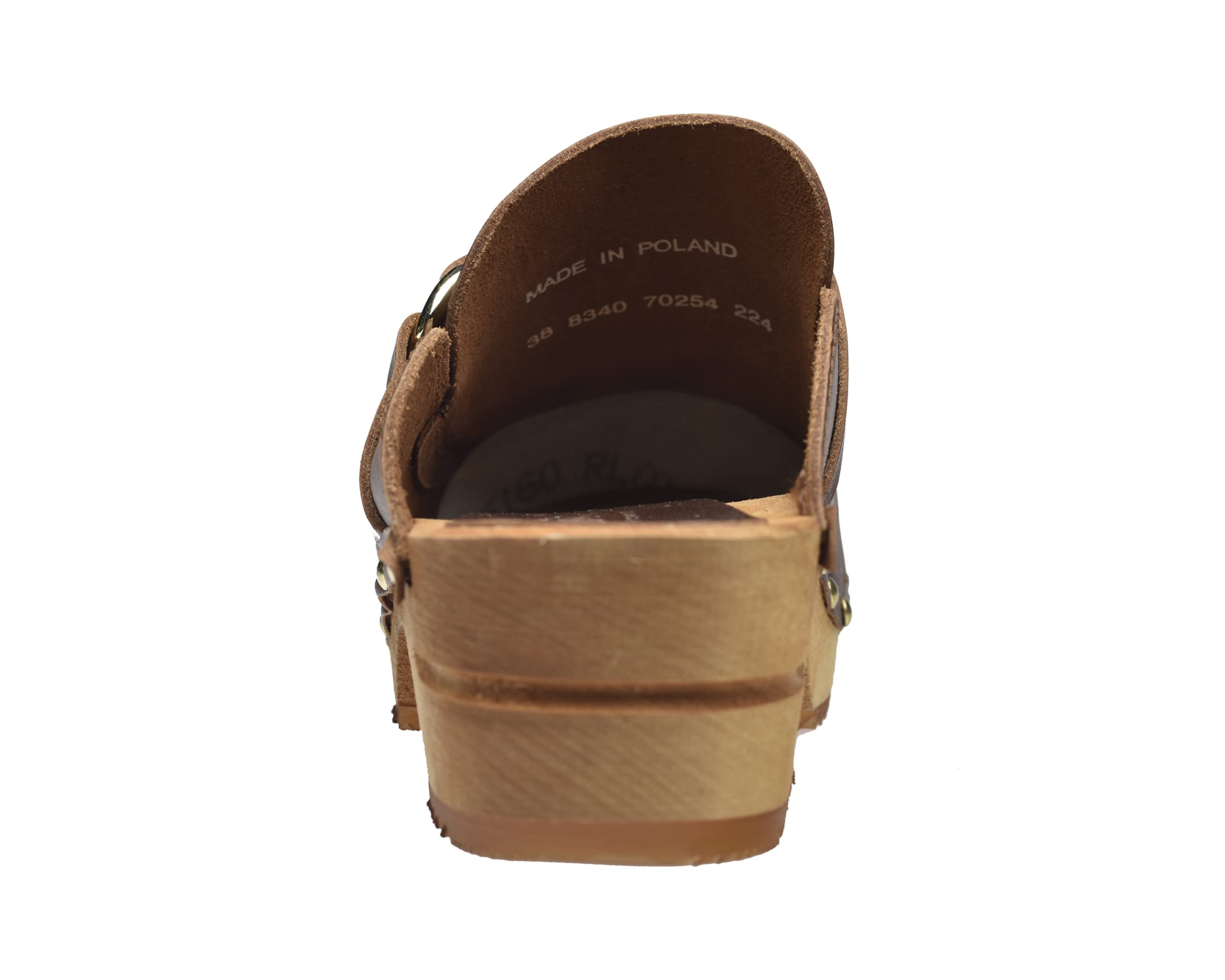 Sanita Lillen offener Clog, Braun, 40 EU
