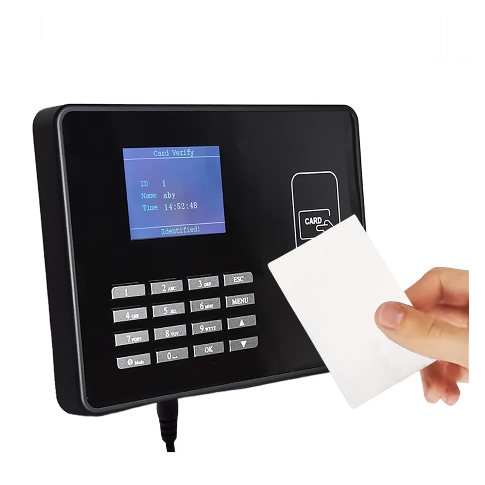 Horloge de pointage, machine présence, carte IC RFID NFC proximité, système d'horloge à intelligente, vérificateur des employés, assistance,Flexible(IC and ID)