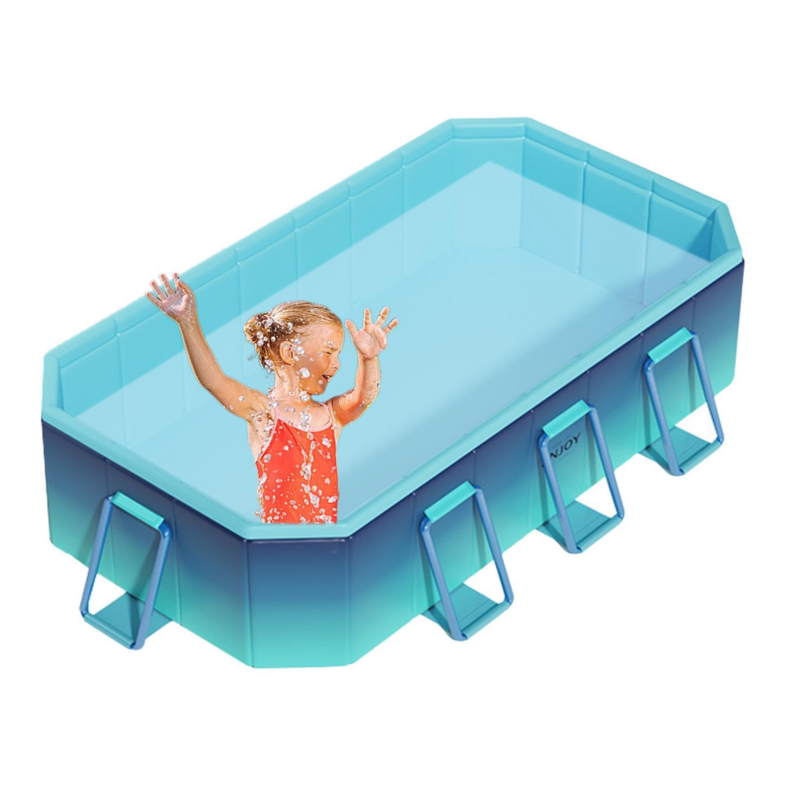 Faltbarer Kinderpool für Haustiere: Hundewaschstation, 160 x 120 x 47 cm, doppelte Abflussöffnungen, Schnellhalterung, Stativ-Konfiguration für Re
