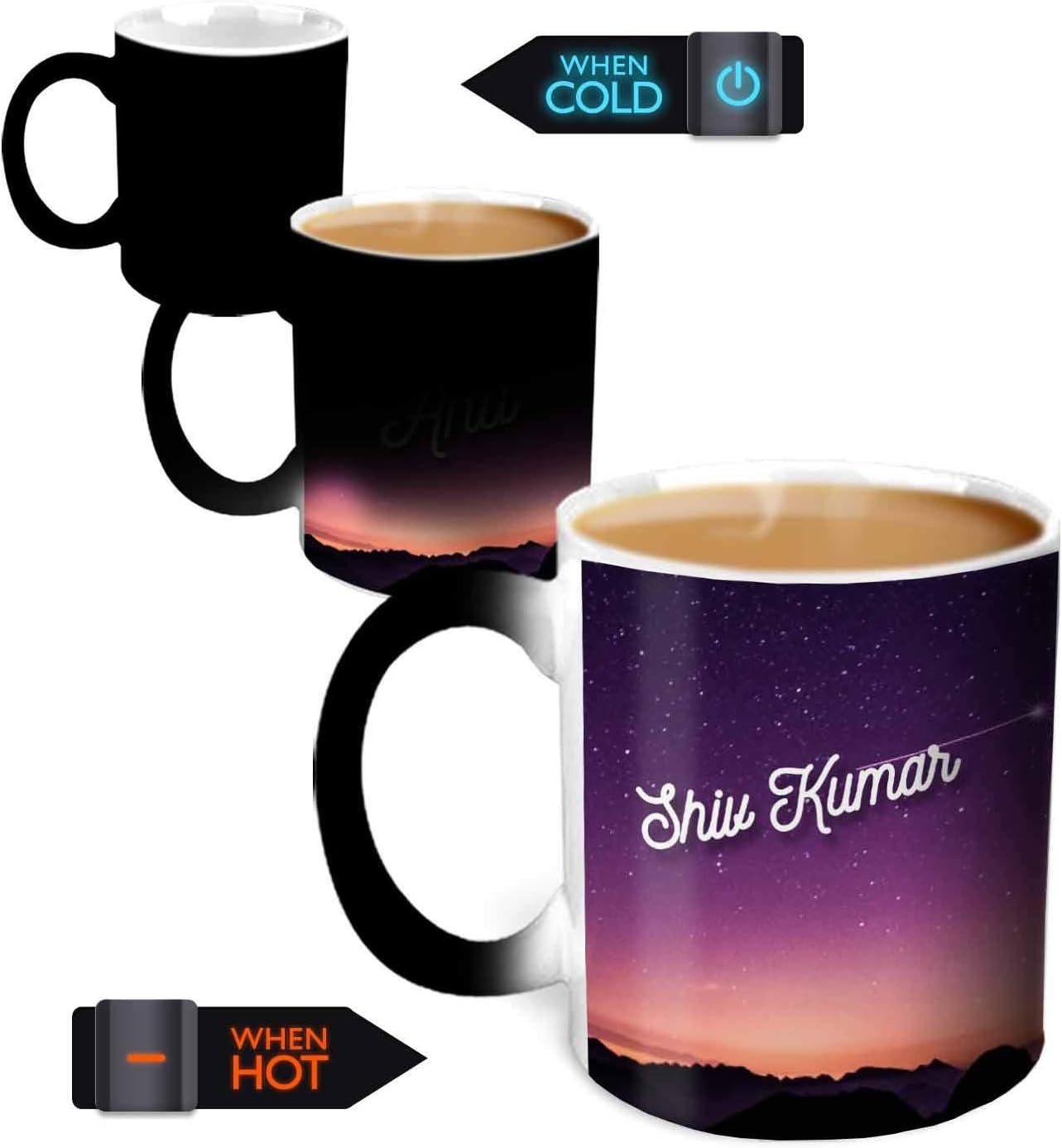 Hot Muggs® You're the Magic… Shiv Kumar Magic Mug Personalised Name Ceramic, 315ml, 1 Unit
