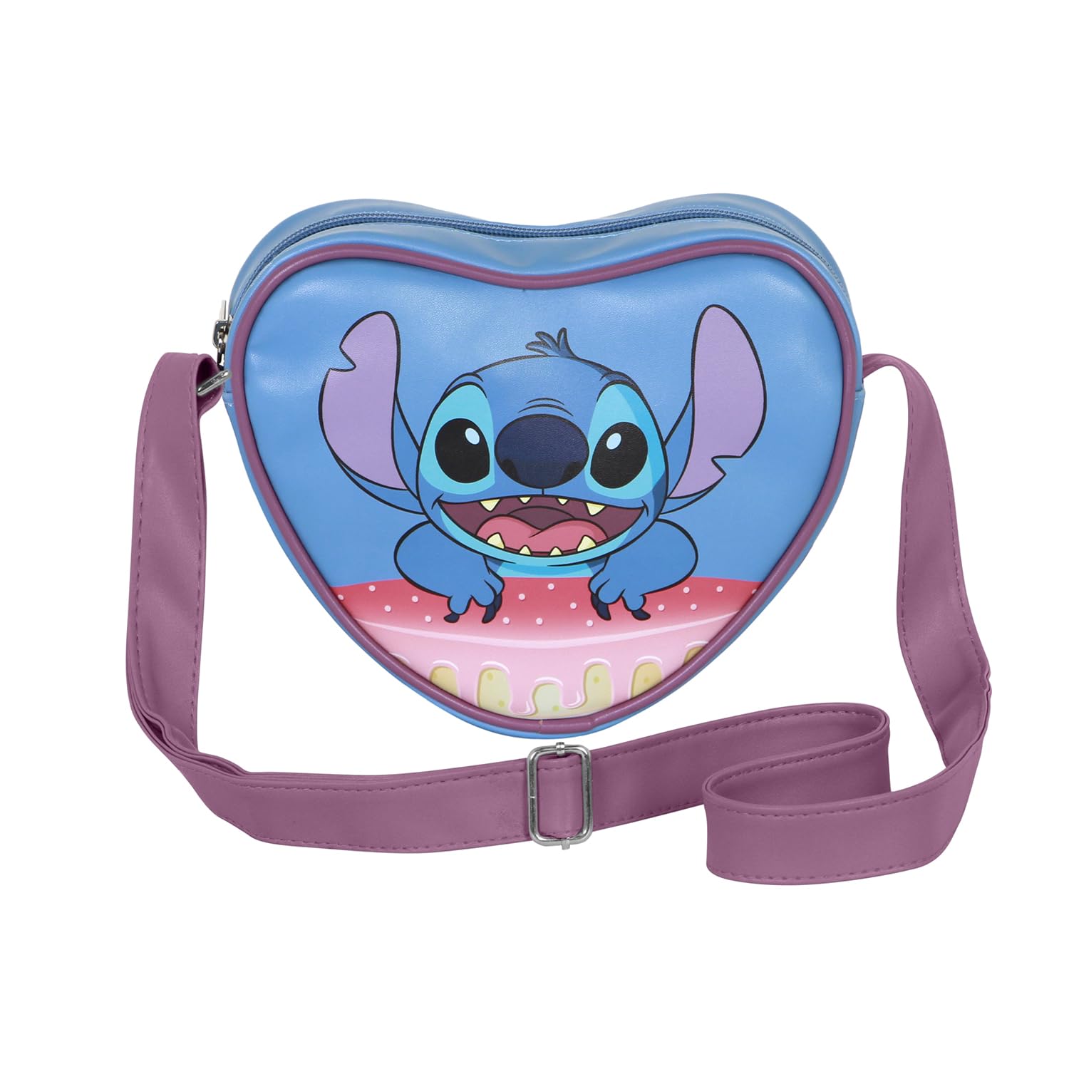 Disney Lilo and Stitch Cake-Casual Heart torba na ramię, niebieska, 21 x 15,5 cm, Niebieski Lilo i Stitch, Jeden rozmiar, Torba na ramię w kształcie serca