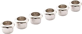 Musiclily Pro 8mm Guitar Tuner Bushings for Electric Guitar Semi-closed Tuning Pegs Machine Heads, Chrome (Set of 6)