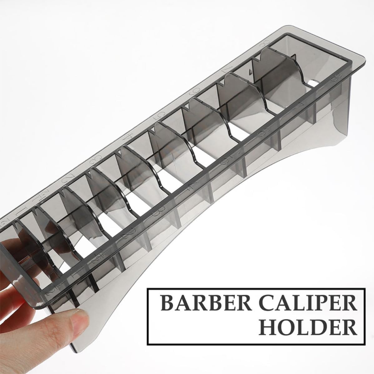 2 Pcs Guide Comb Box Plastic Clipper Guard Holder