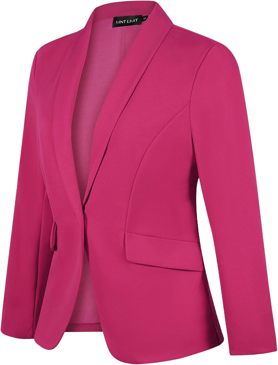 MINTLIMIT Women's Long Sleeve Work Casual Blazer Shawl Lapel Button Open Front Blazers Business Suit Jackets with Pockets