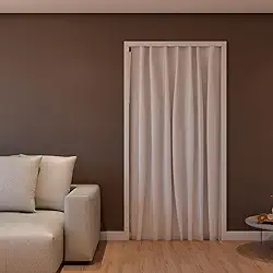 Cortina para Porta Divisória de Ambientes Malha 90x205cm Cortina para Sala, Cozinha, Quarto, Varanda e Corredor Diversas Cores Marca LUZANO (Branco, 1 Unidade - Ideal para Portas Estreitas (até 70cm))