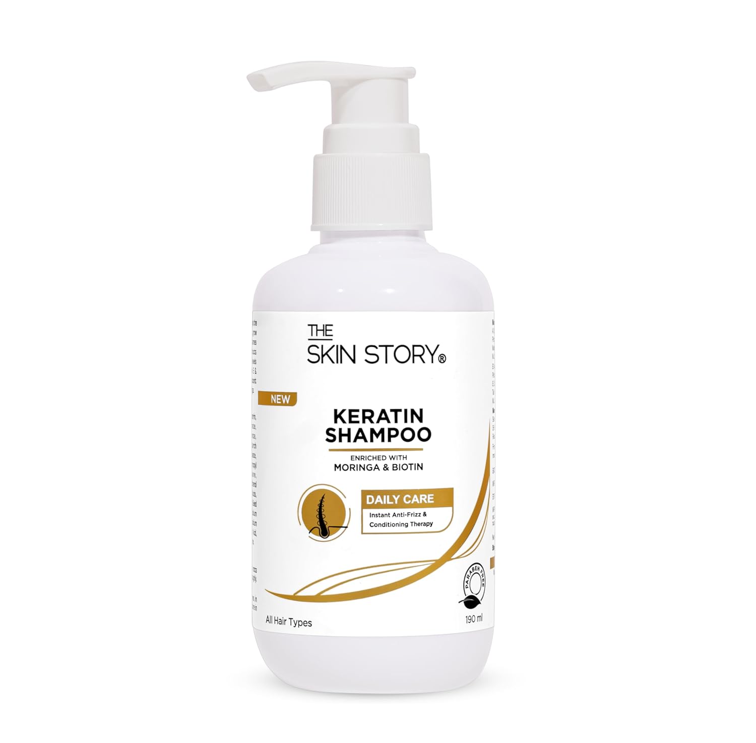 Skin Story Keratin Shampoo for normal hair | Deep cleaning and fridge control for dried hair | Argan oil, rich shampoo rich with Macadamia Oil & Biotin | Parabeen-Free | Women and men | 190ml Skin Story Keratin Shampoo for normal hair | Deep cleaning and fridge control for dried hair | Argan oil, rich shampoo rich with Macadamia Oil & Biotin | Parabeen-Free | Women and men | 190ml