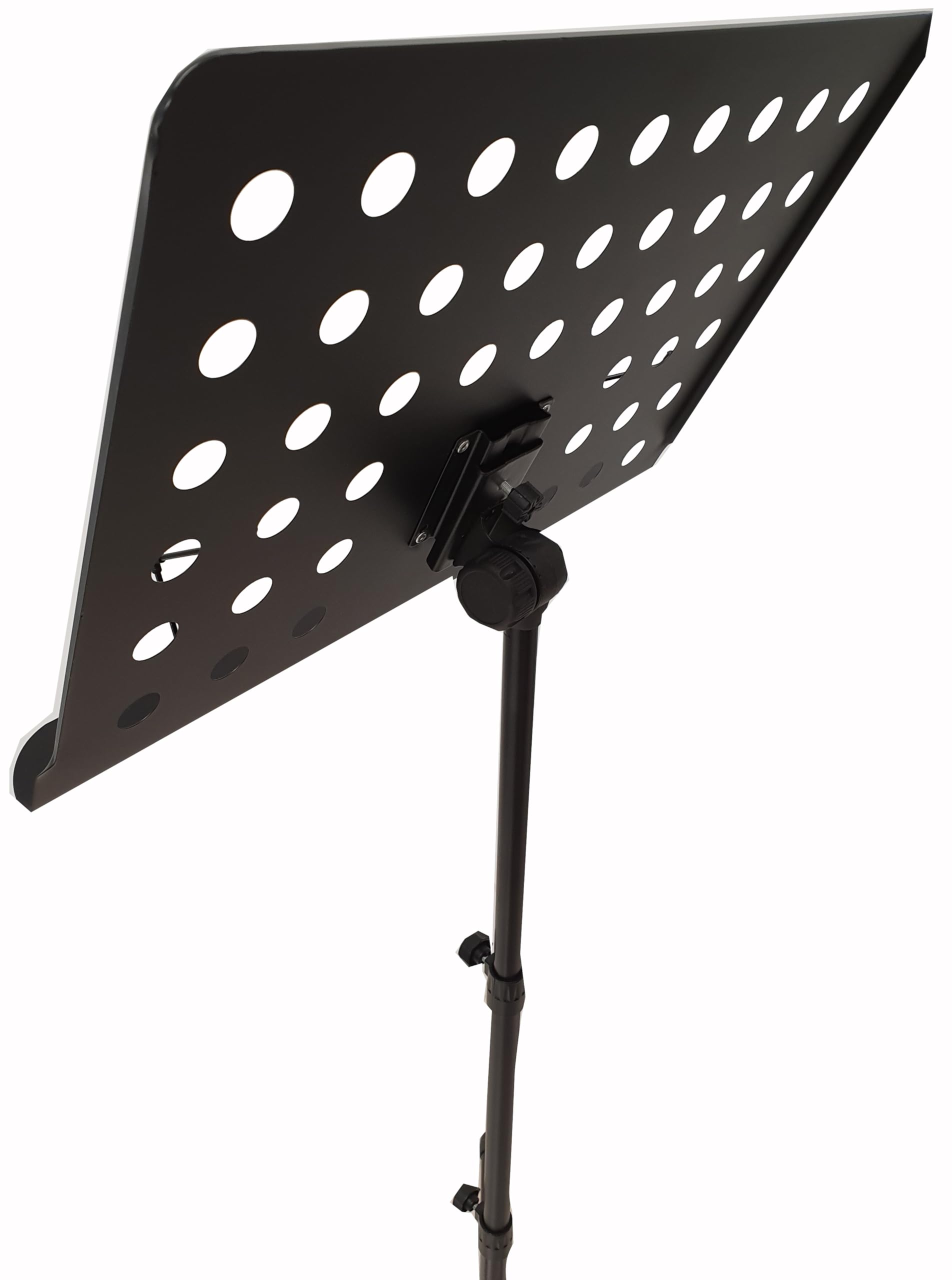 ROCKSTAR - Atril Director de Orquesta para Partituras Metálico Plegable MS02 Profesional Portatil Plegable, Altura Ajustable, Ligero y Compacto Viajes Negro Soporte Regulable en Altura