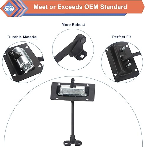 Miniatura 4 de ZONFANT Brazo de retención de la correa de retención de la puerta trasera del maletero del automóvil compatible con Jeep Vehicle 2011-2018 Wrangler