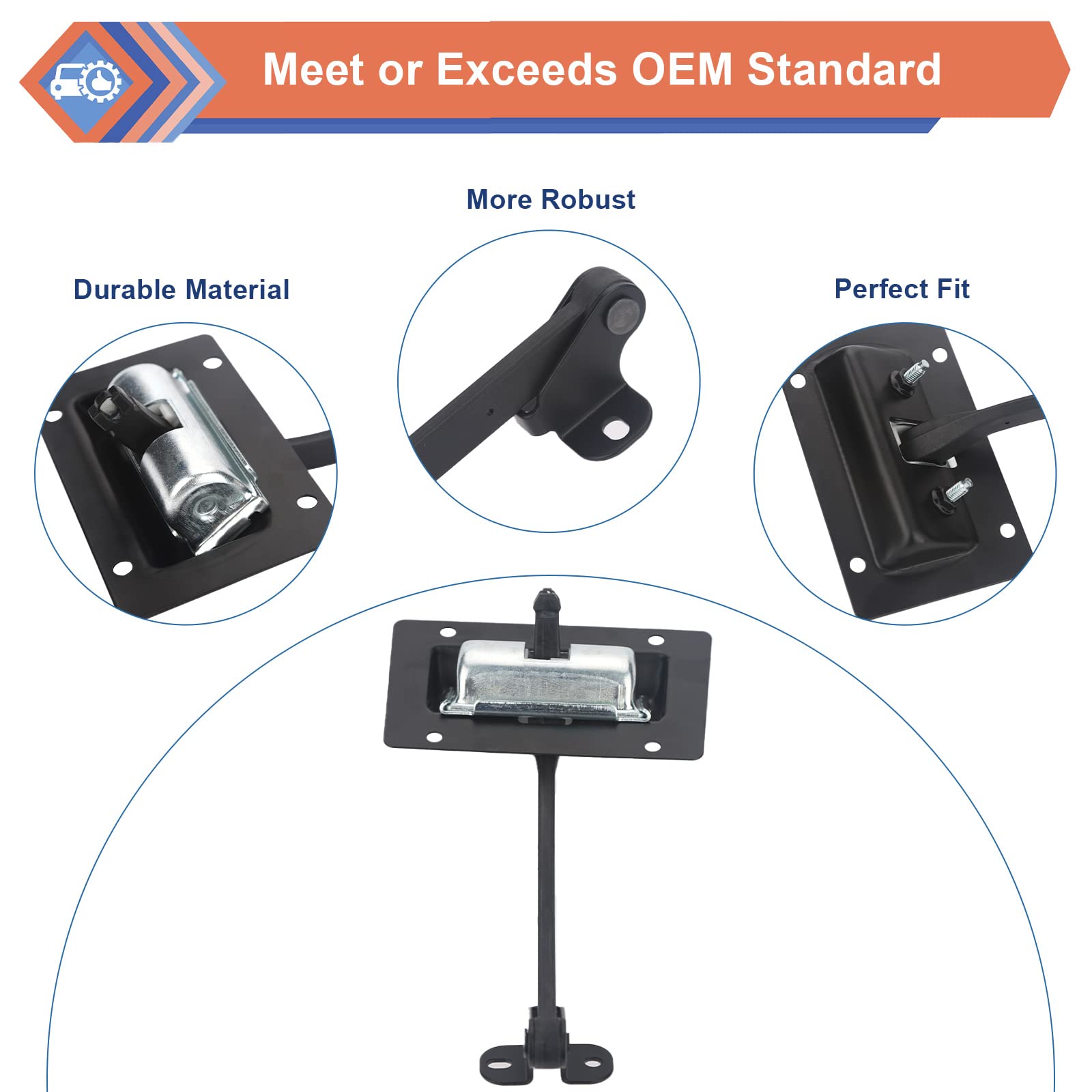 Automkt Rückhaltearm Für Jeep Wrangler JK Heckklappe - Ersatz Für 4589890AC 2011-2018