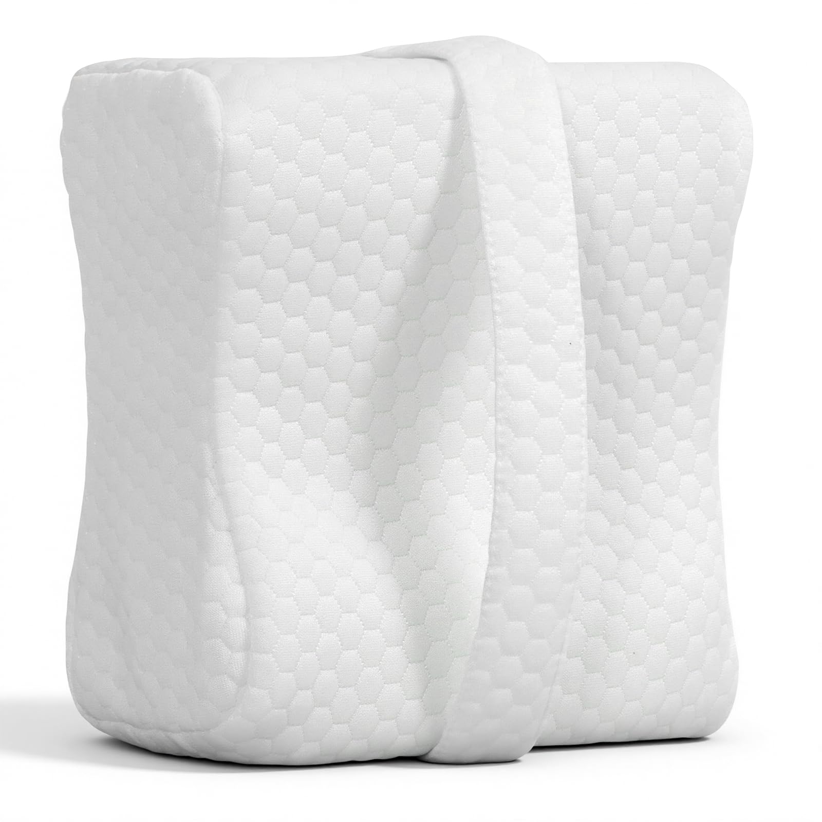 Panana Memory Foam Knee Pillow Side Sleepers Back Leg Hip Pain Pregnancy Relief,Washable Cover