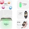 HiFuture EVO2 Bluetooth 5.2 1.47” Ekran 1 ATM Su Geçirmez 24+ Spor Modu Nabız Spor Kan Oksijen Takibi IOS & Android Uyumlu Akıllı Bileklik (Krem)