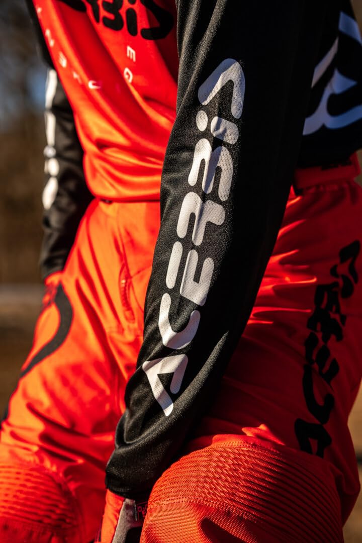 Acerbis MX J-Track INC Maglia Motocross, Arancione/Nero, L