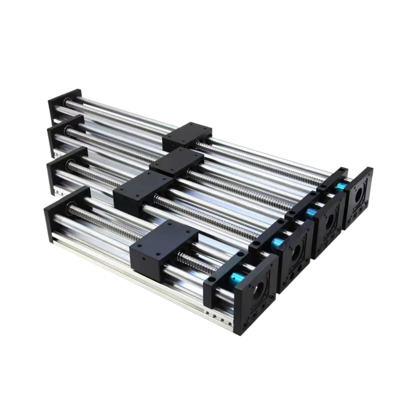 Acoplamiento de guía lineal para mesa deslizante SFU1204 100-500 mm, doble eje óptico, impresora 3D CNC, XY (varilla de tornillo-1204-400 mm)