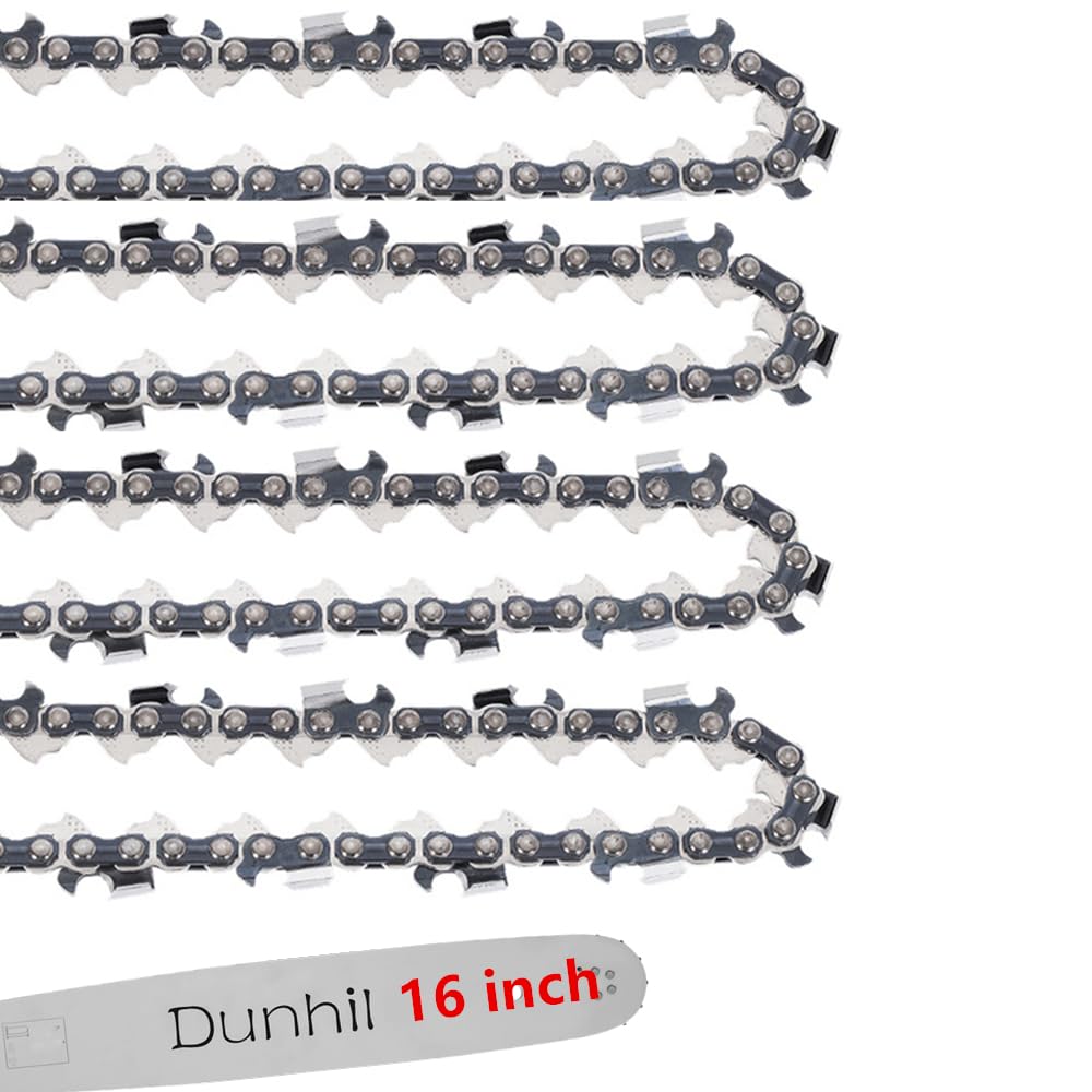 Dunhil Paquete de 4 cadenas de motosierra de 16 pulgadas de paso LP de 3/8 pulgadas, calibre 043 pulgadas, 55 eslabones de transmisión para Stihl 017 018 019, MS170 MS171 MS180c MS192 y más