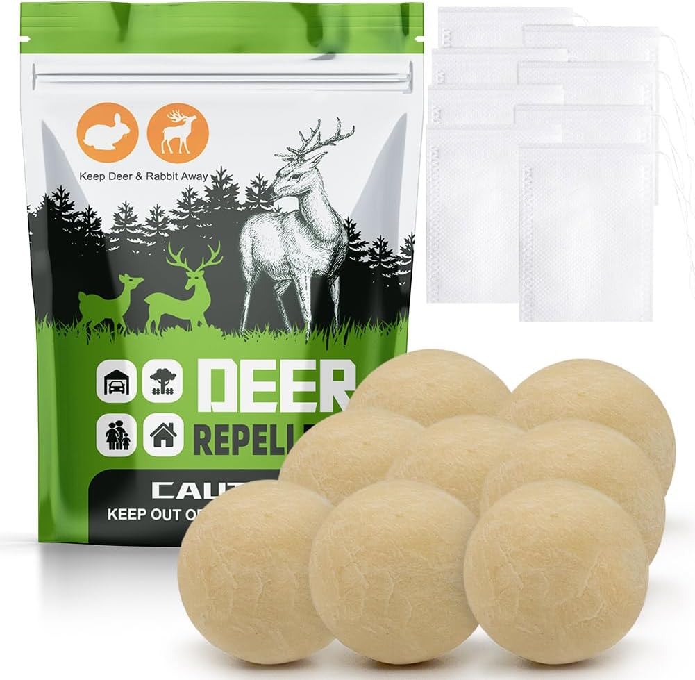 Deer Repellent for Plants and Garden (Deer & Rabbit Deterrent) 8P