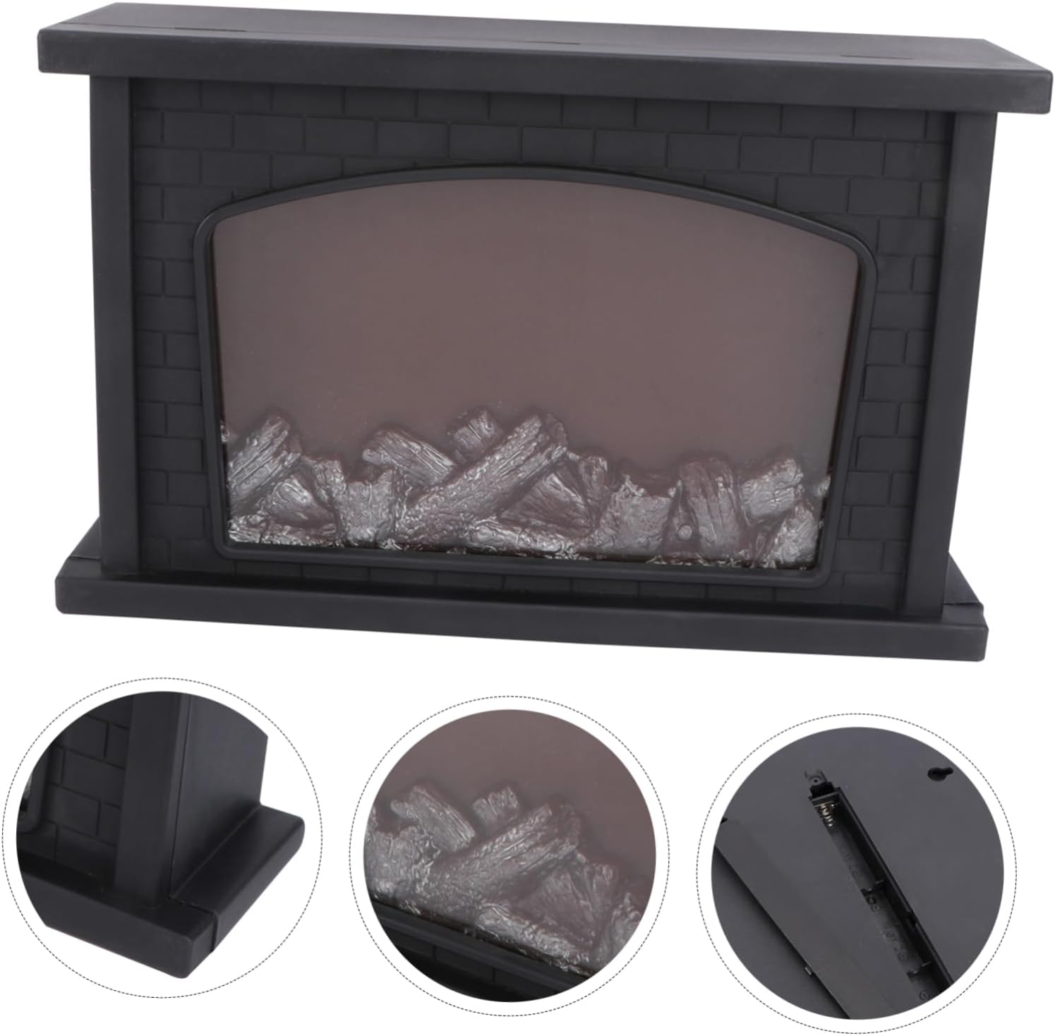 1pc Led Creative Flame Lamp Decorative Christmas Light for Home Battery USB Operated Nordic Style Fireplace Ornament for Holiday Tabletop Decor