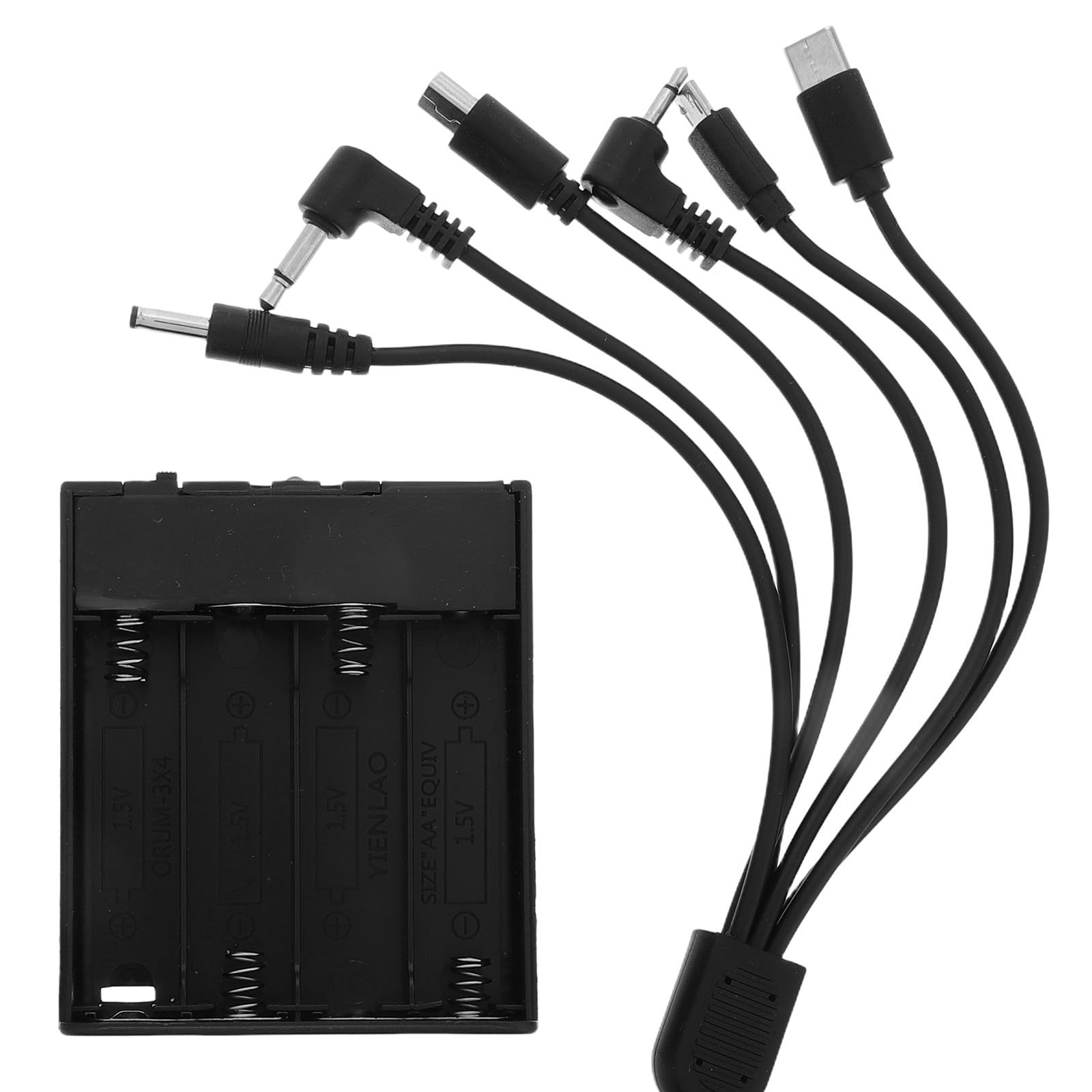 HEMOTON Caja de Batería de Emergencia para Caja de Seguridad y Cerraduras Electrónicas, Portátil Plástico Negro con Larga Duración de Batería