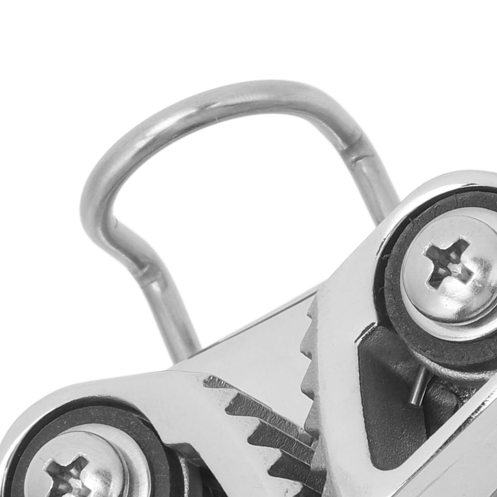 Generic Łatwa w Regulacji Klamra ze Stali Nierdzewnej do Liny 3–12 Mm, Duża Siła Trzymania, materiał ze Stali Nierdzewnej 316 do żeglarstwa i Kajakarstwa
