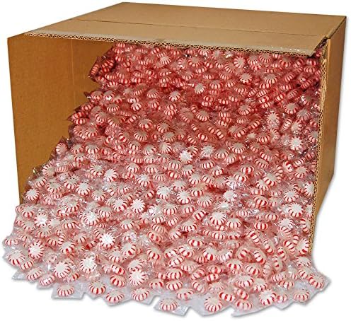Sunrise Peppermint Starlight Mints - 31 lb. box, 1 per case