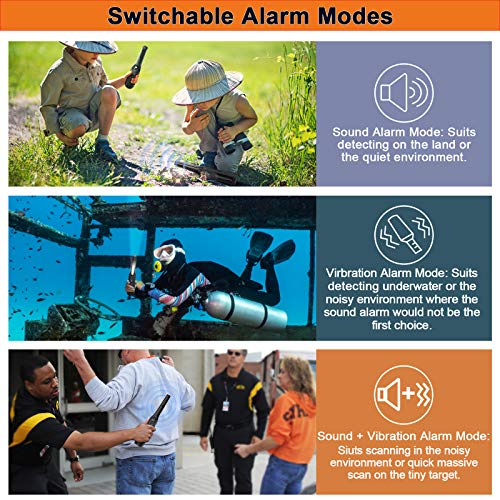 HOMADISEY Metaaldetector Pinpointer volledig waterdicht - LCD-scherm IP68 12 meter onderwater draagbare 360 ° sonde 3… - Afbeelding 5