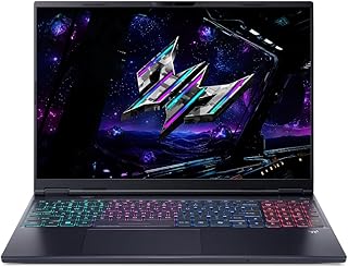 acer Laptop Gamer Predator Helios Neo 16S NVIDIA GeForce RTX 5070 Ti Intel Core Ultra 9 275HX 32GB DDR5 SSD 1TB 16" WQXGA 240Hz Teclado Ingles Gaming Avanzado y Multitarea Extrema